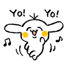 [LINEスタンプ] ノリノリうさぎ 日常編