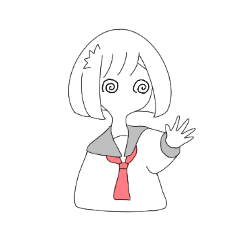 [LINEスタンプ] セーラー服ちゃんは今日も元気