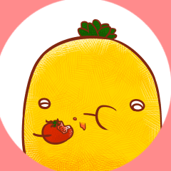 [LINEスタンプ] 食べましょう！！ リトルパイナップル