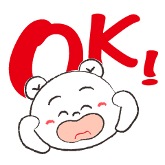 [LINEスタンプ] 白熊とカエル