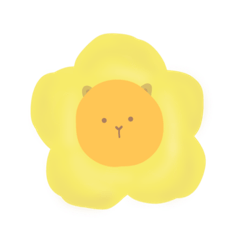 [LINEスタンプ] お花ライオン