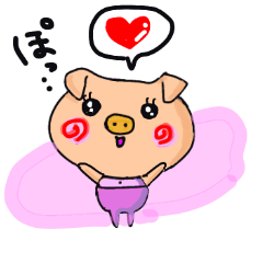 [LINEスタンプ] ぶたさんと鳥さんの楽しいスタンプです