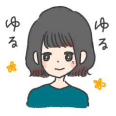 [LINEスタンプ] ゆるい系女子 きょうちゃん