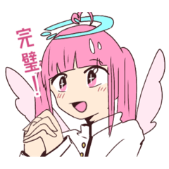 [LINEスタンプ] 舞い降りました！非行天使ちゃん