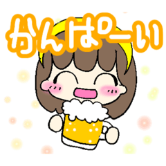 [LINEスタンプ] 女の子文字スタンプ