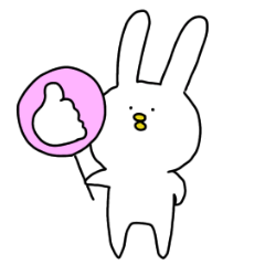 [LINEスタンプ] たらこくちびるのうさぎ