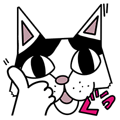 [LINEスタンプ] キキとジジの顔面イラストスタンプ