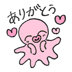 [LINEスタンプ] ももいろタコさん