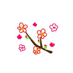 [LINEスタンプ] mihoはるのいろどりゆたかなお花たち