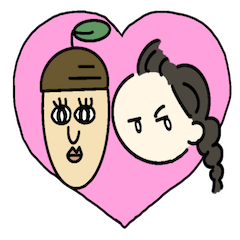 [LINEスタンプ] どんぐりとわたし