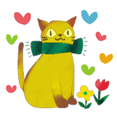 [LINEスタンプ] マフラーねこさん