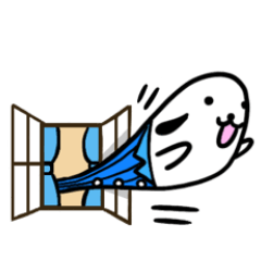 [LINEスタンプ] めっちゃ感情豊かな白い犬