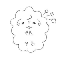 [LINEスタンプ] ゆるくてシンプルくもひつじ