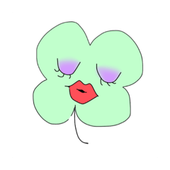[LINEスタンプ] たっぷり四葉ちゃん