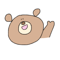 [LINEスタンプ] くまくん 日常スタンプ