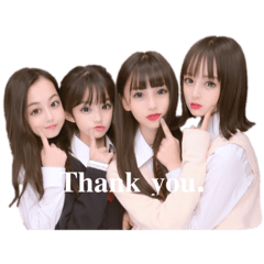 [LINEスタンプ] ♡うちらしか勝たん♡