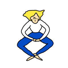 [LINEスタンプ] アクロバット喜怒哀楽ガール