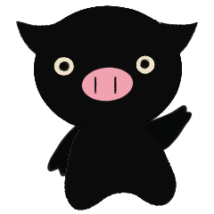 [LINEスタンプ] 黒豚のクロトン