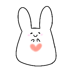 [LINEスタンプ] うさぎのもにゅぴょん