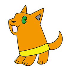 [LINEスタンプ] オレンジ色の犬となかまたち