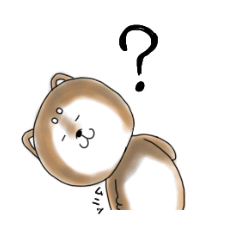 [LINEスタンプ] むっちりとした胡麻柴犬