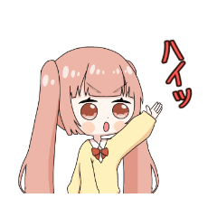 [LINEスタンプ] 制服の女の子【毎日使える♪】