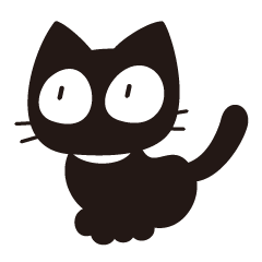 [LINEスタンプ] 黒猫のスタンプ（English）3の画像（メイン）