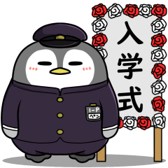 [LINEスタンプ] 太っちょペンギン【春】