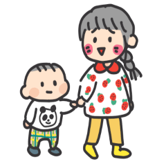 [LINEスタンプ] 仲良し姉妹1歳と4歳のスタンプ