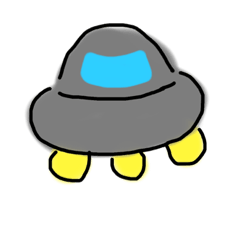 [LINEスタンプ] UFOみたいだ