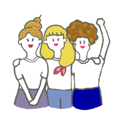 [LINEスタンプ] 揚田三姉妹のスタンプ
