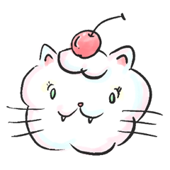 [LINEスタンプ] ふわふわキャット ラニーちゃん