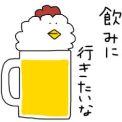 [LINEスタンプ] 焼鳥とトリと時々タマゴ