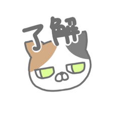 [LINEスタンプ] ジト目ねこ(らいおん混)