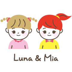 [LINEスタンプ] 様々な表情を見せてくれる【Luna ＆ Mia】