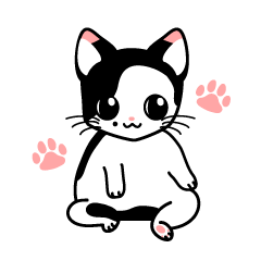 [LINEスタンプ] ホクロ猫ゆにゃん