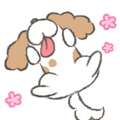 [LINEスタンプ] わんこアニメスタンプ（キャバリア）