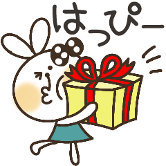 [LINEスタンプ] うさぎちゃん☆毎日ハッピー3