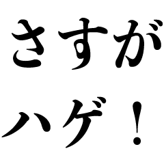 [LINEスタンプ] ハゲに送る【親愛なるハゲ様】