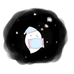 [LINEスタンプ] おばけのもちもち