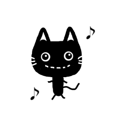 [LINEスタンプ] 黒い猫ちゃん