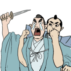 [LINEスタンプ] 江戸時代の武士たち