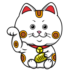 [LINEスタンプ] 招き猫のマネキ