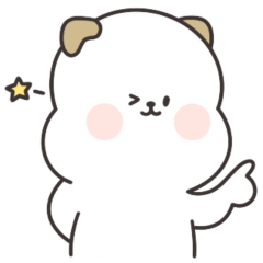 [LINEスタンプ] かわいい子犬の塊 シンプルステッカー