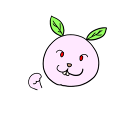 [LINEスタンプ] 葉っぱウサギ