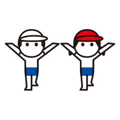 [LINEスタンプ] ワカコ＆チカラ vol.01