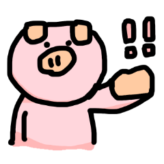 [LINEスタンプ] ぶたのようないきもの