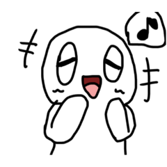 [LINEスタンプ] もっち、in.表情的。