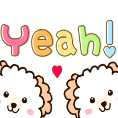 [LINEスタンプ] ふわふわ♡まるぷー