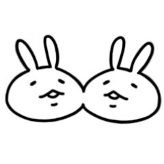 [LINEスタンプ] うさぎ（もどき）2.5